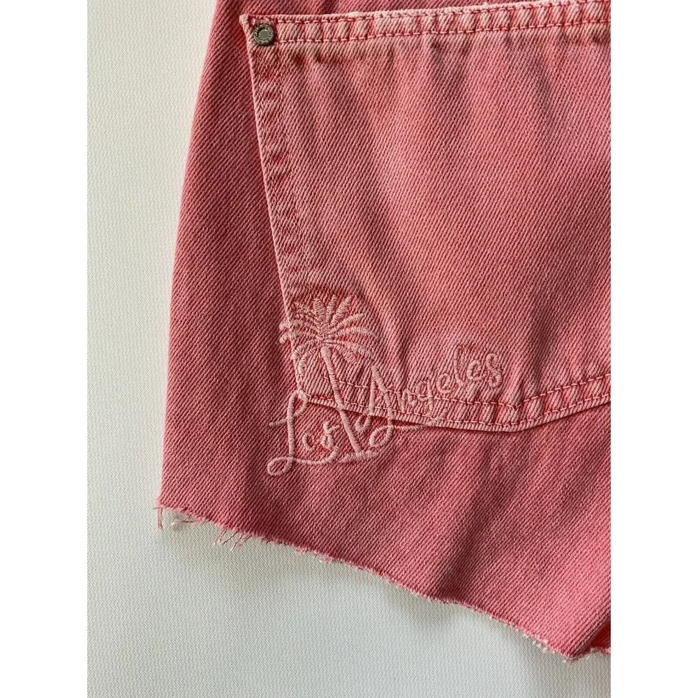Guess Women’s Manila High Rise Short In Coral Size 31